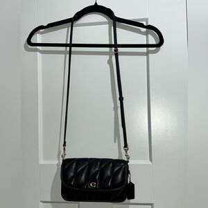 Coach Black Quilted Crossbody Purse